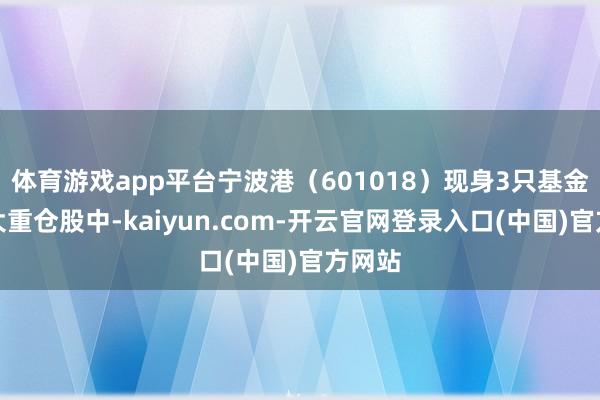 体育游戏app平台宁波港（601018）现身3只基金的十大重仓股中-kaiyun.com-开云官网登录入口(中国)官方网站