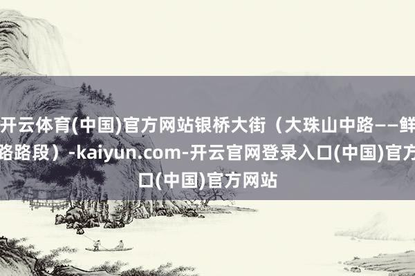 开云体育(中国)官方网站银桥大街（大珠山中路——鲜活山路路段）-kaiyun.com-开云官网登录入口(中国)官方网站